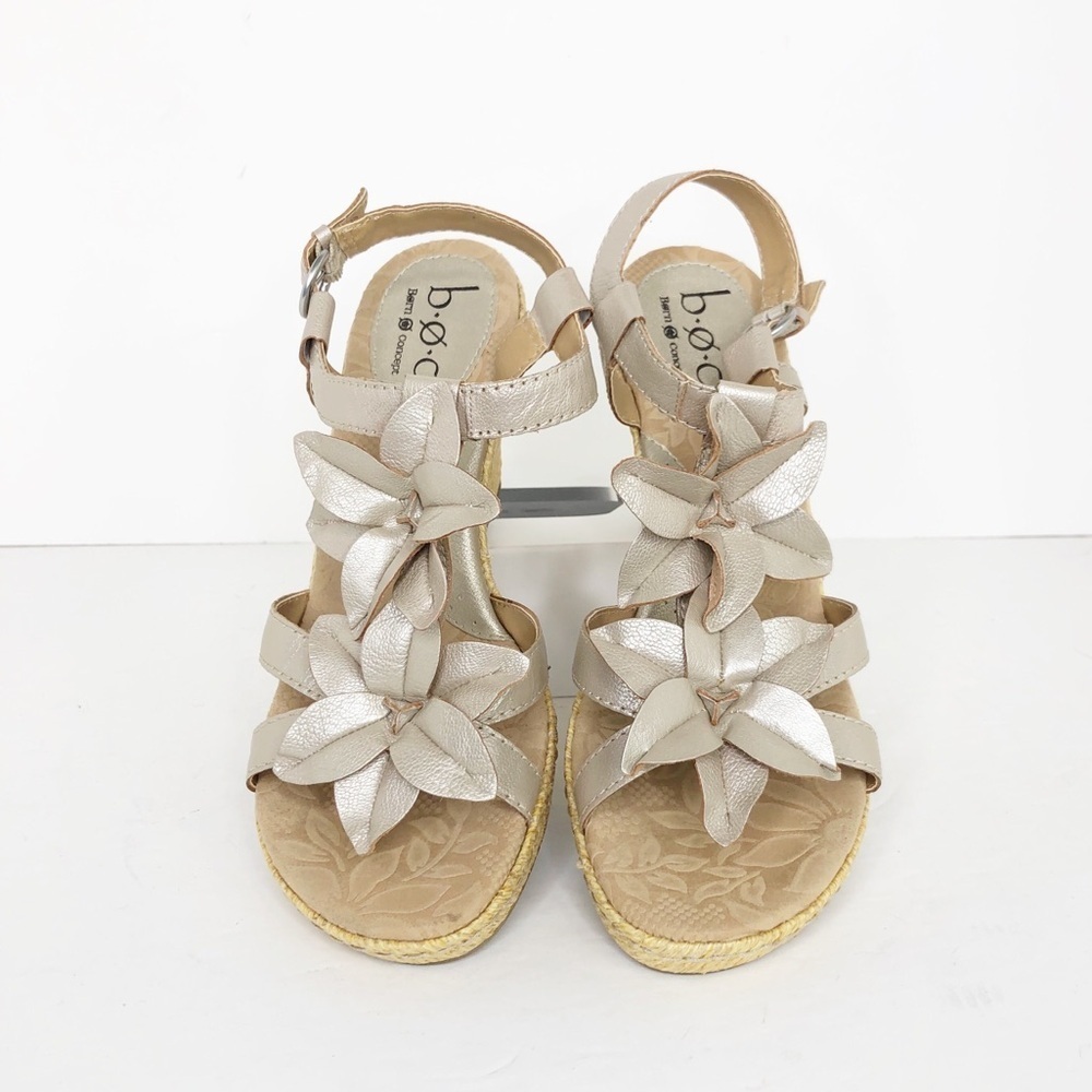 Born Concept b.o.c Edith champagne, wedge, espadrille sandals - Picture 8 of 8